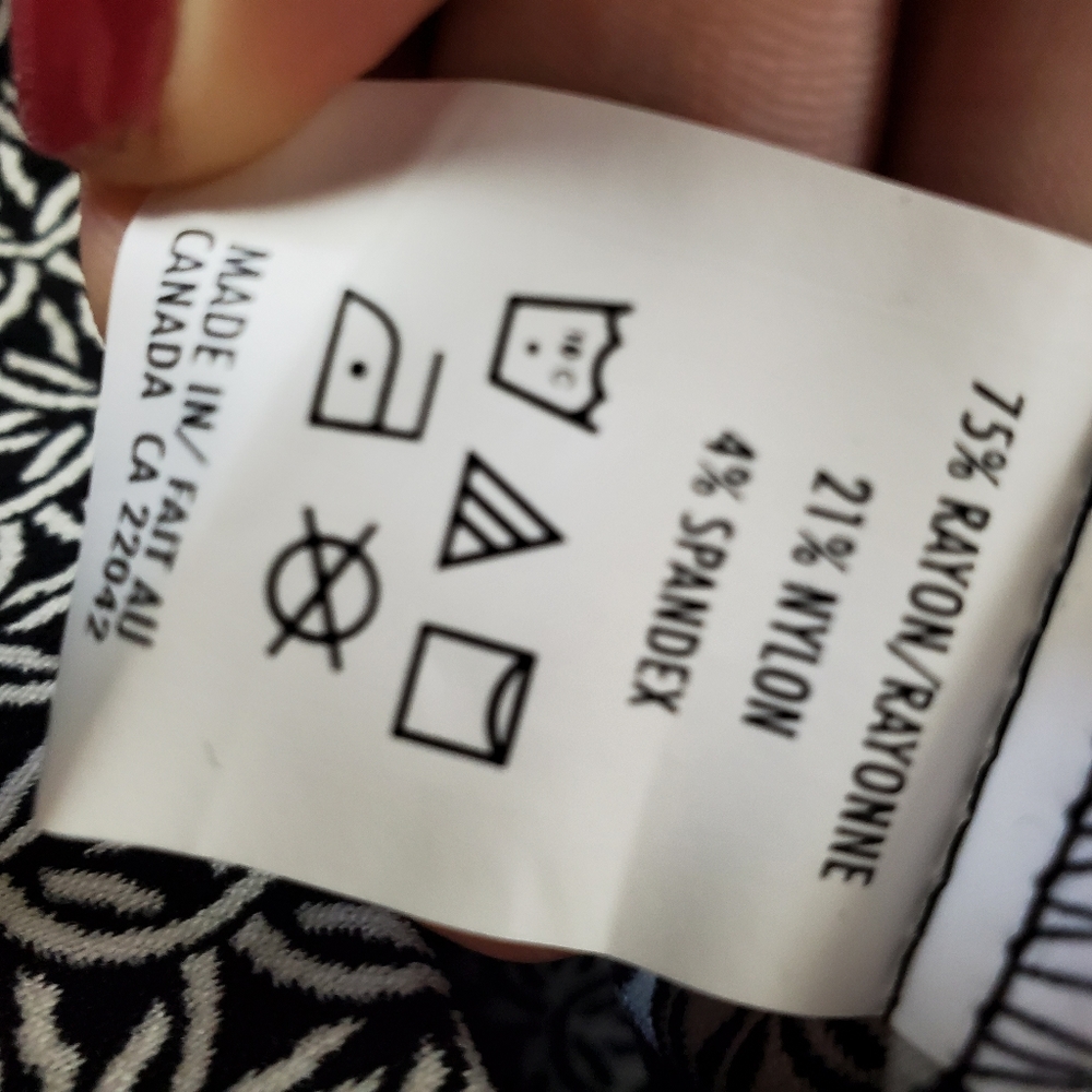 Margaret M for Stitchfix Karina printed cuff knit straight leg pant large - Picture 6 of 6